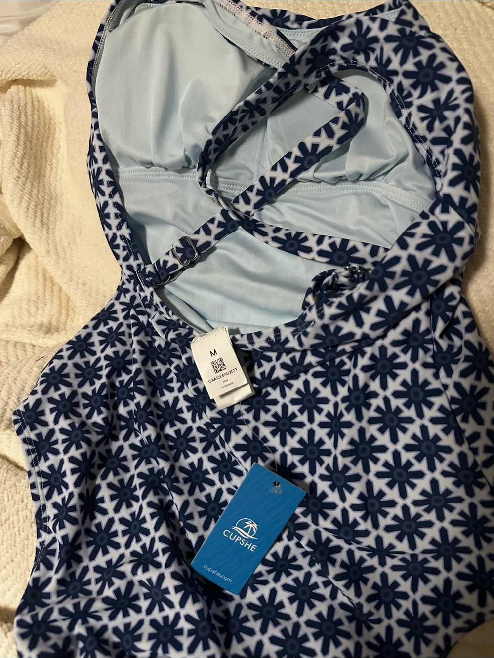 Cupshe navy white